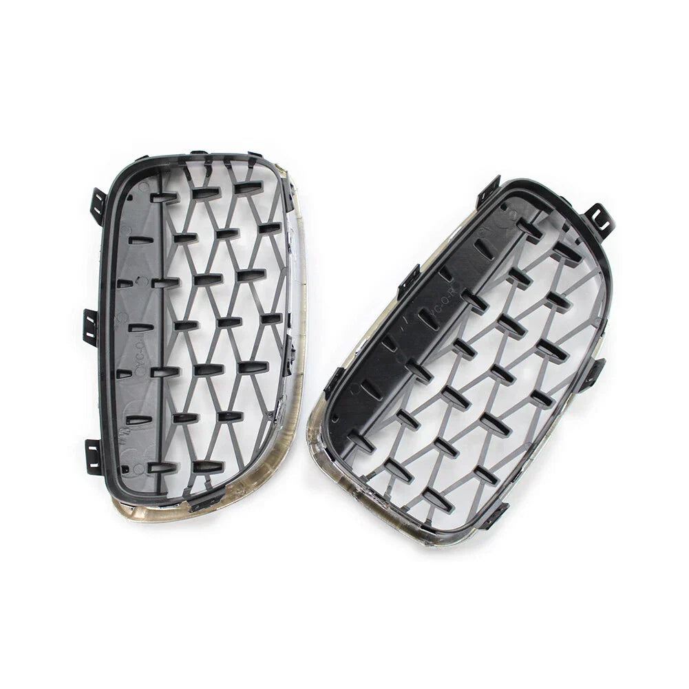 Chrome Black Diamond Front Kidney Grill for BMW 1 Series (2004-2013)