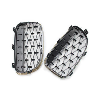 Chrome Black Diamond Front Kidney Grill for BMW 1 Series (2004-2013)