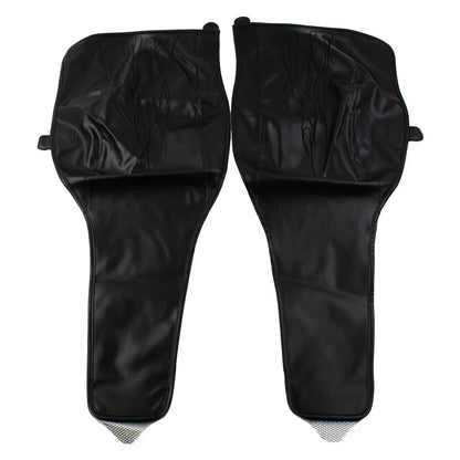 Black PU Leather Flame Rear Trike Fender Bra for Harley Tri Glide (2014-2023)