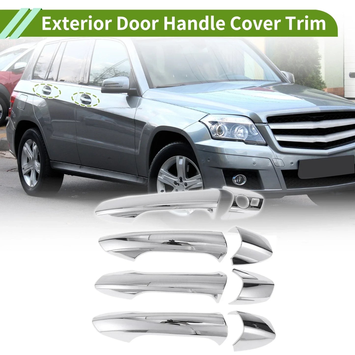 Exterior Door Handle Cover Trim for Mercedes-Benz GLK (2010-2015)