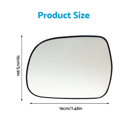 Heated Convex Left Side Mirror Glass for Lexus RX300 RX330 Toyota Hilux