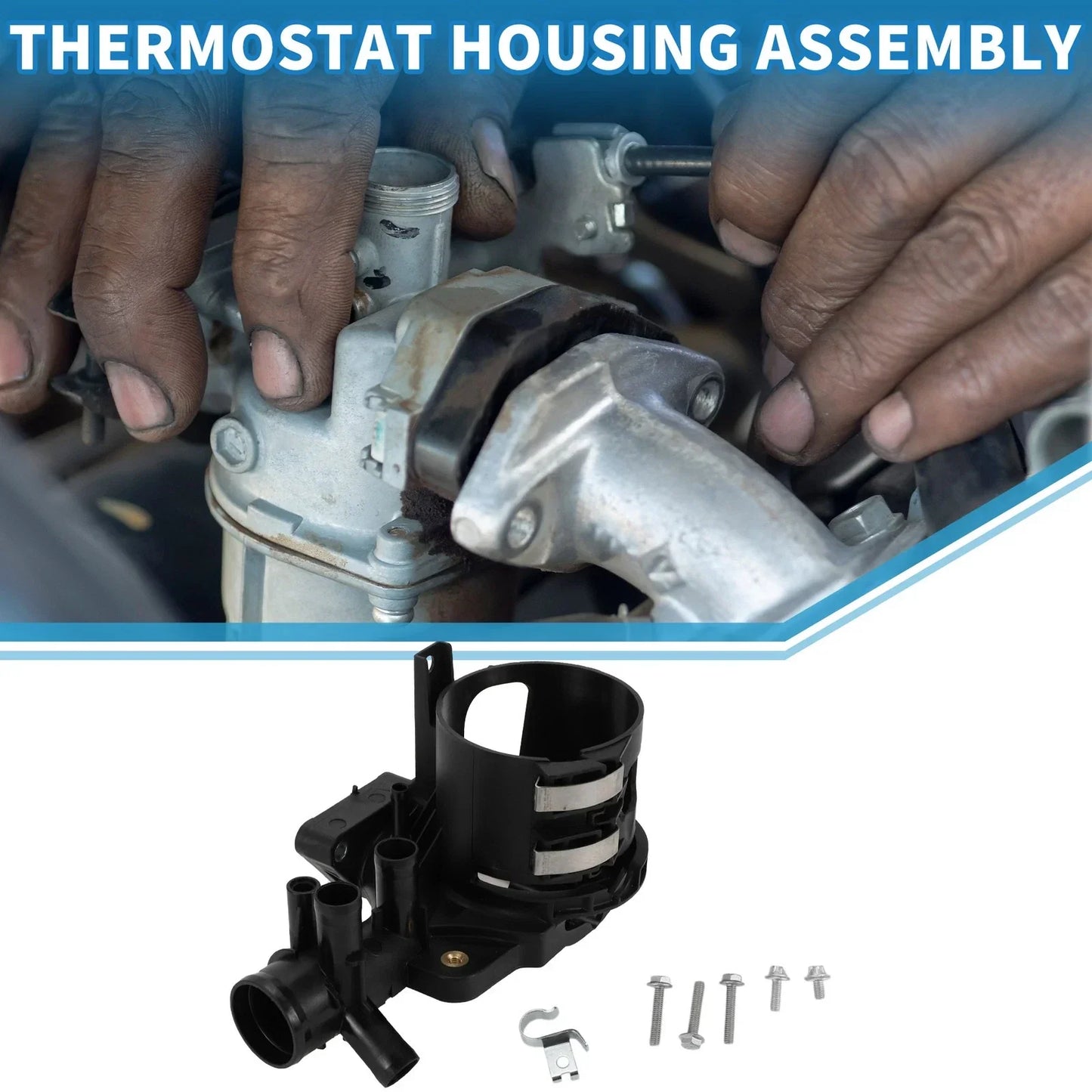 Engine Coolant Thermostat Housing for Mercedes-Benz Sprinter 3500 (2007-2018)