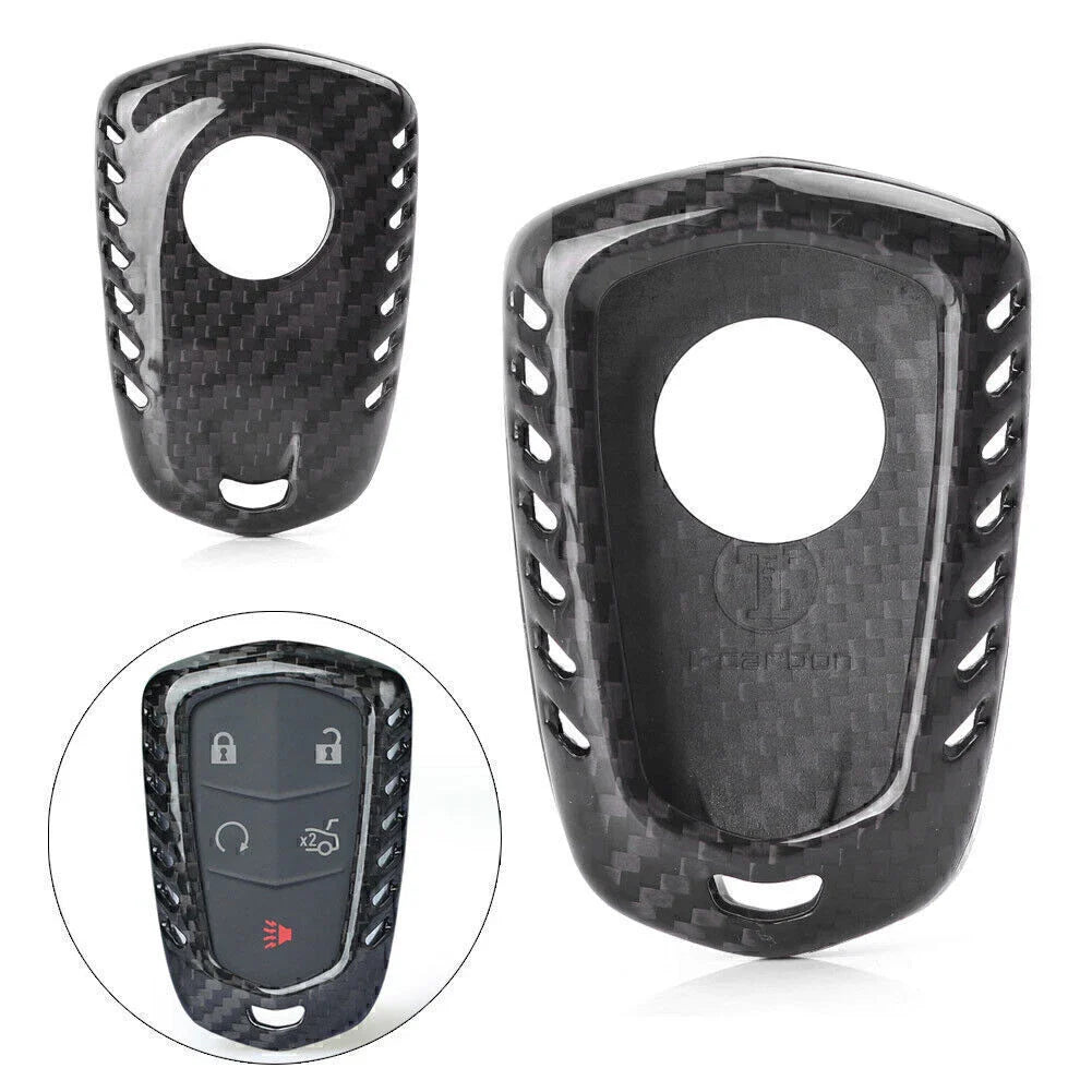 Remote Key Fob Shell for CADILLAC CTS ATS V Carbon Fiber Case