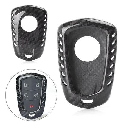 Remote Key Fob Shell for CADILLAC CTS ATS V Carbon Fiber Case