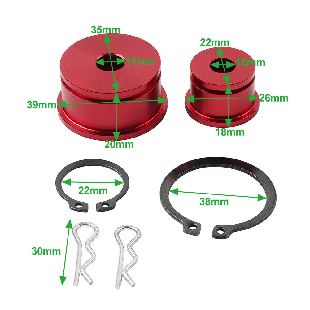 Red Aluminum Shifter Cable Bushing for Honda Civic Si, RSX Type-S (2002-2006)
