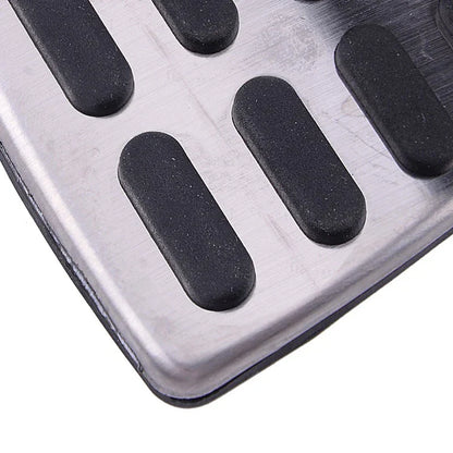 Black & Silver MT Throttle Brake Pedal Plate for Hyundai Sonata, Kia Sportage