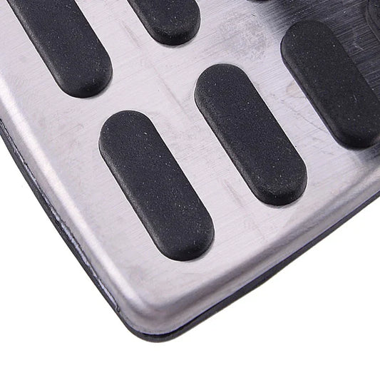 Black & Silver MT Throttle Brake Pedal Plate for Hyundai Sonata, Kia Sportage
