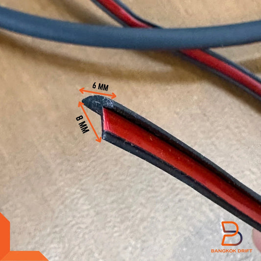 10M Premium T-Shape Rubber Edge Trim Fender Flare Seal 3M Adhesive for Car Truck