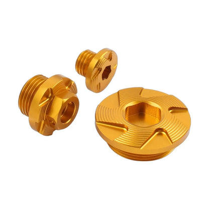 Timing Oil Filter Plugs Screw Bolt Set for Kawasaki KX250 KX450 KLX450R
