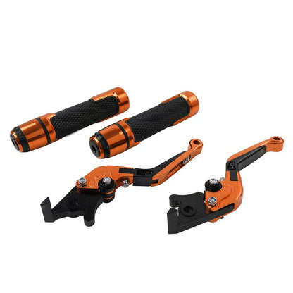 Orange Extendable Brake Clutch Levers Grip Set for Suzuki GSXR1000 (2001-2023)