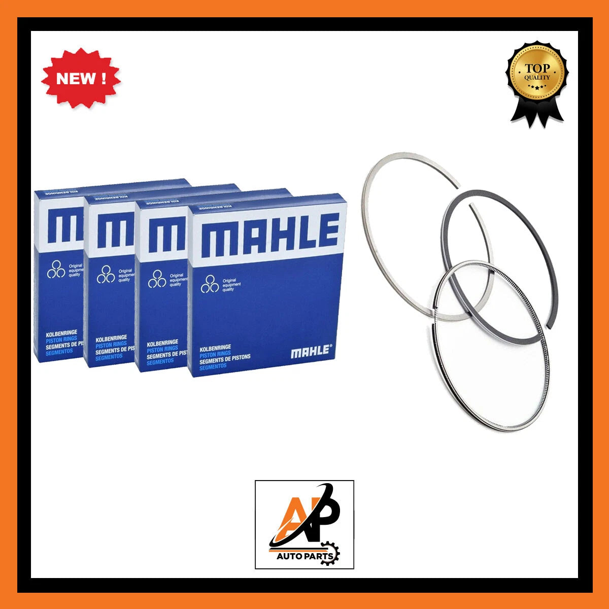 4 Piston Rings Standard Bore for Opel Ascona Astra Omega C20XE C20LET (1990–1994)