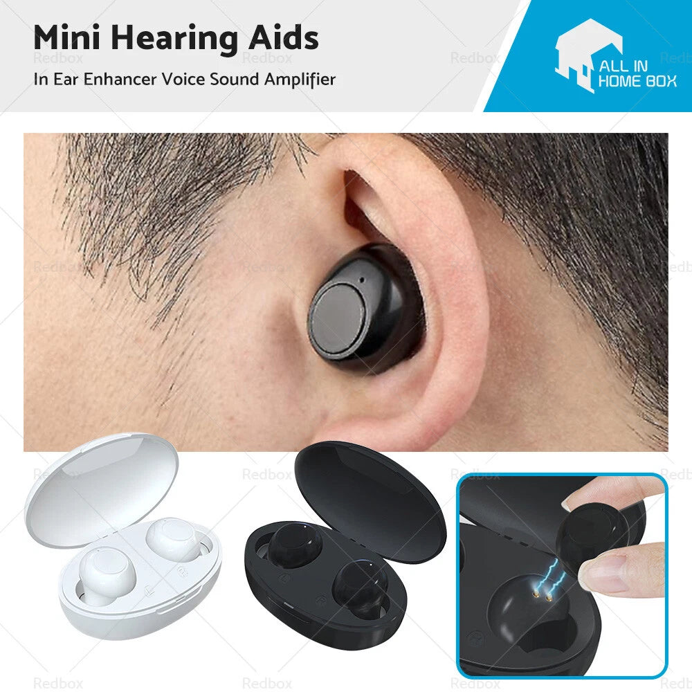 Rechargeable Mini Hearing Aids In-Ear Voice Sound Amplifier