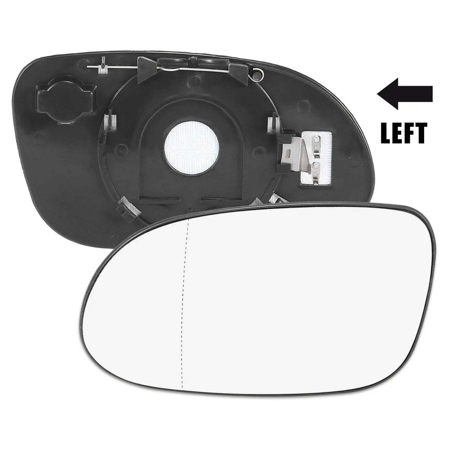 Heated Mirror Glass Replacement Left Side for Mercedes-Benz CLK320 (2003-2009)