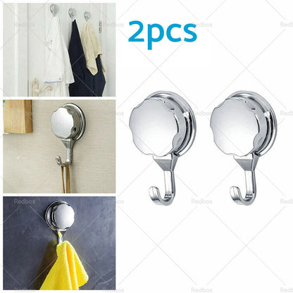 Strong Vacuum Suction Cup Hooks for Bathroom Kitchen Towel Shower Holder