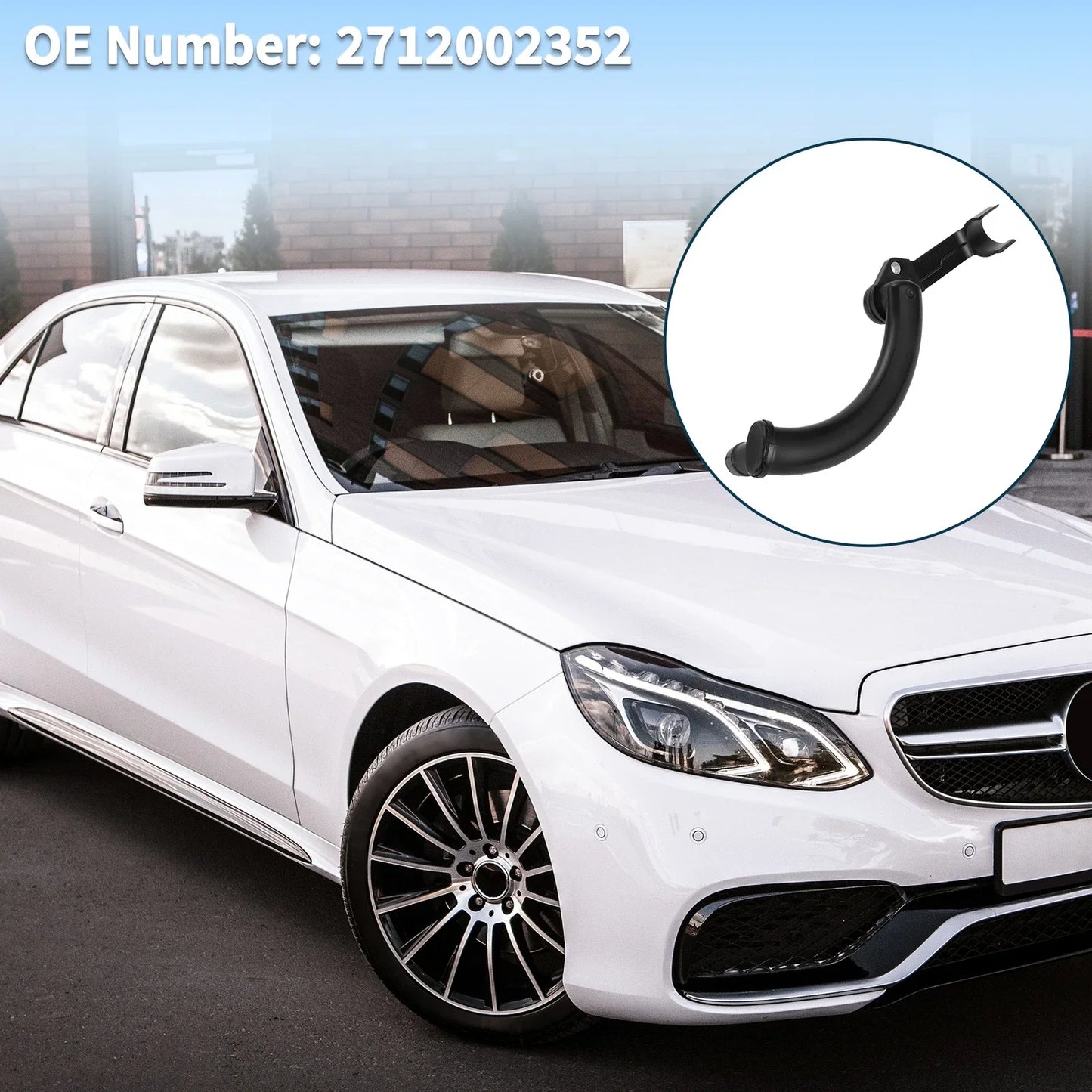 Radiator Coolant Hose for Mercedes-Benz C250 SLK250 2012-2015
