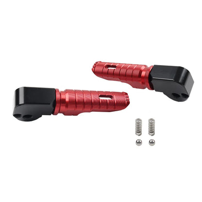 Red Rear Footrests Passenger Pegs for Honda Forza 750 (2021-2023)