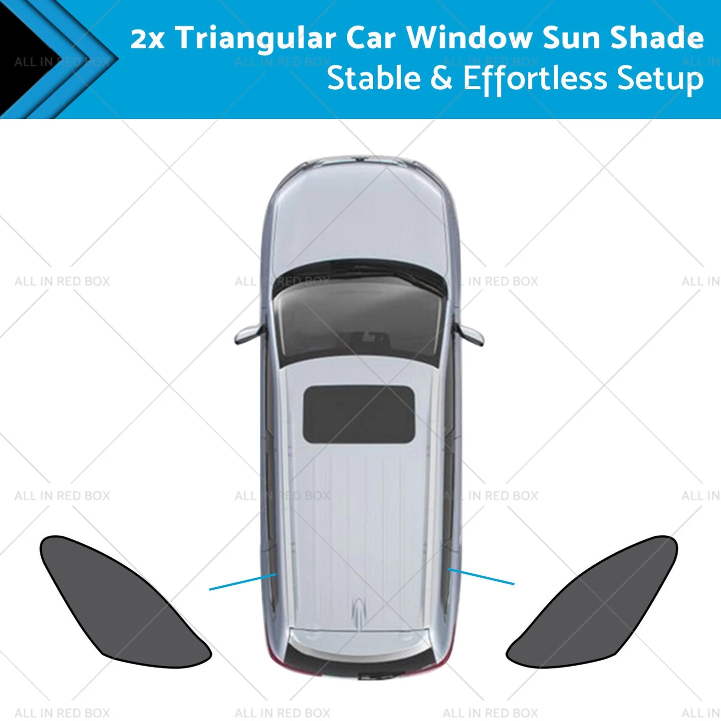 Triangular Car Window Sun Shades for Mazda CX-30 (2019-2025) UVA Protection