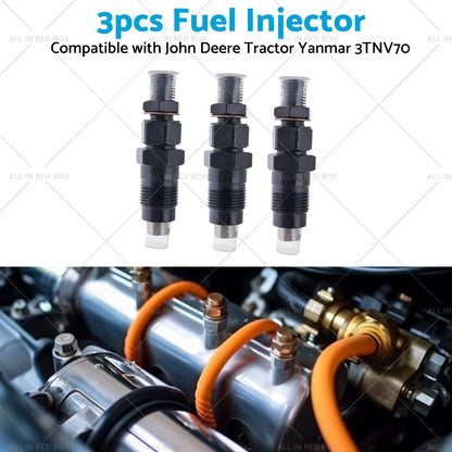 3 x Fuel Injectors for John Deere Yanmar 3TNV70 3TNV88 3YM30