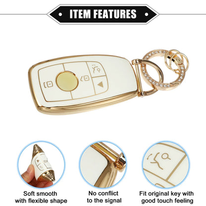 Key Fob Shell Cover Case for Mercedes Benz G-Class (2017-2021) TPU White