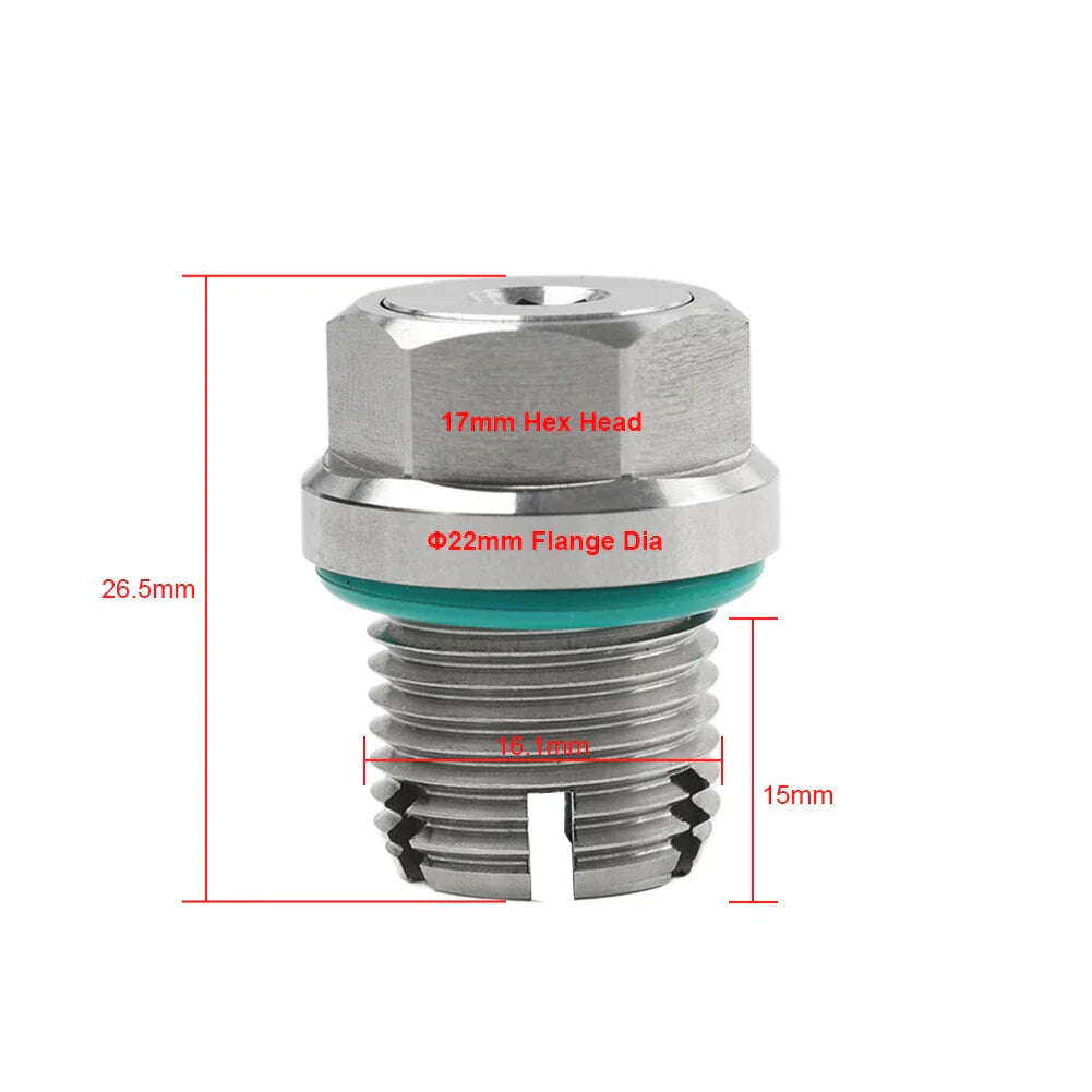 Oil Drain Plug Repair Kit for M16.1-1.5x15mm Stainless Steel