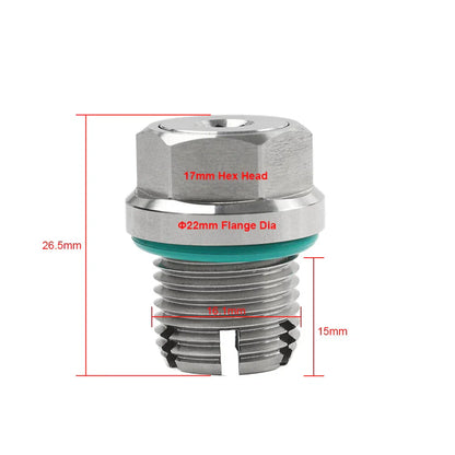 Oil Drain Plug Repair Kit for M16.1-1.5x15mm Stainless Steel