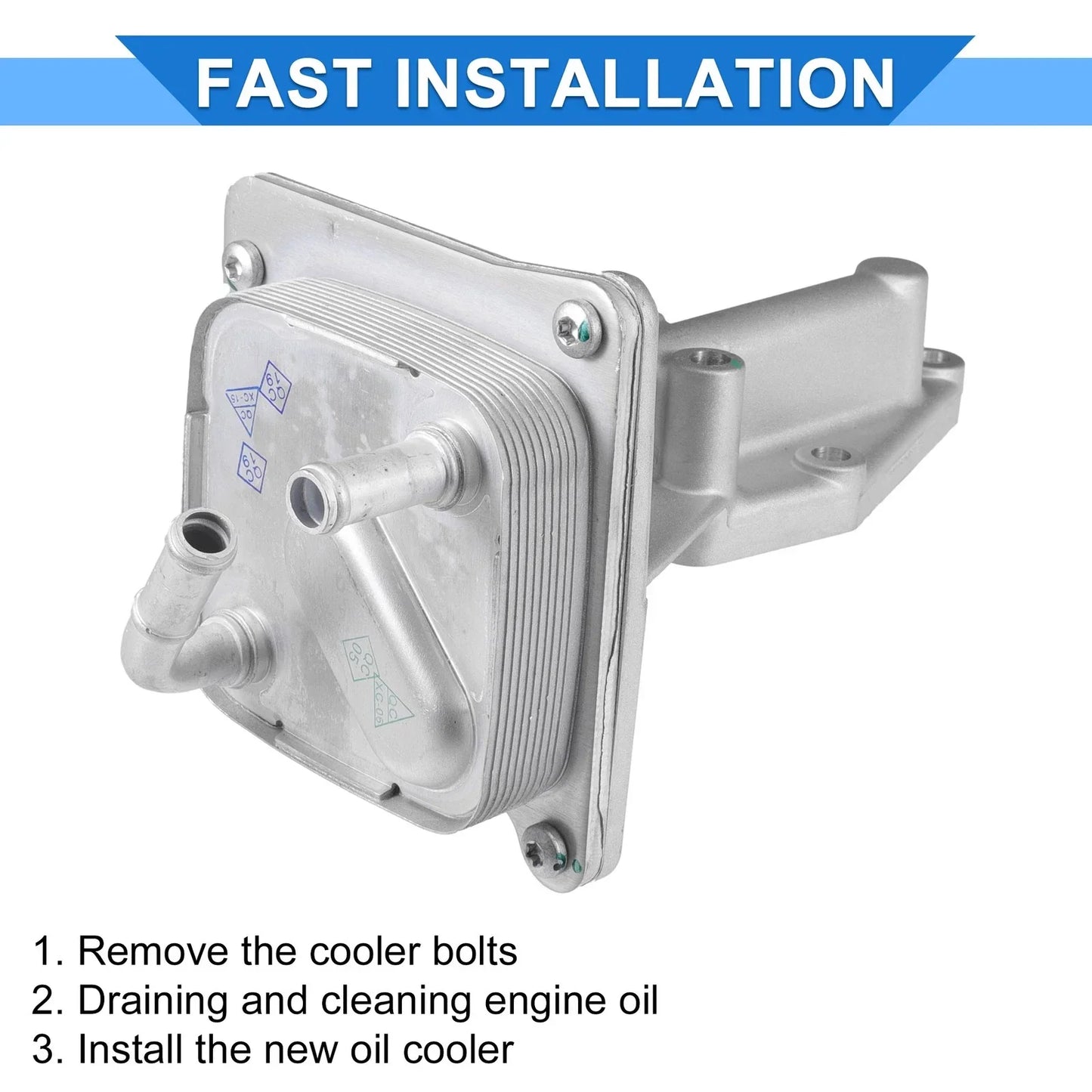 Engine Oil Cooler with Gasket for Nissan Altima, Sentra (2002-2012)