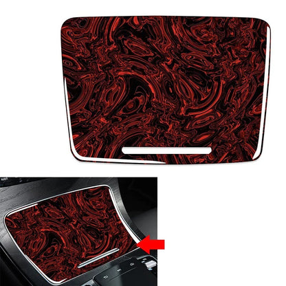 Fire Red Water Cup Holder Panel Cover for Mercedes-Benz C Class (2015-2021)