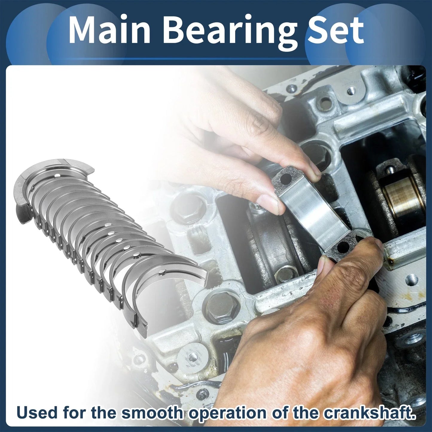 Main Bearing Set 14 Pcs for BMW 128i (2008-2013)