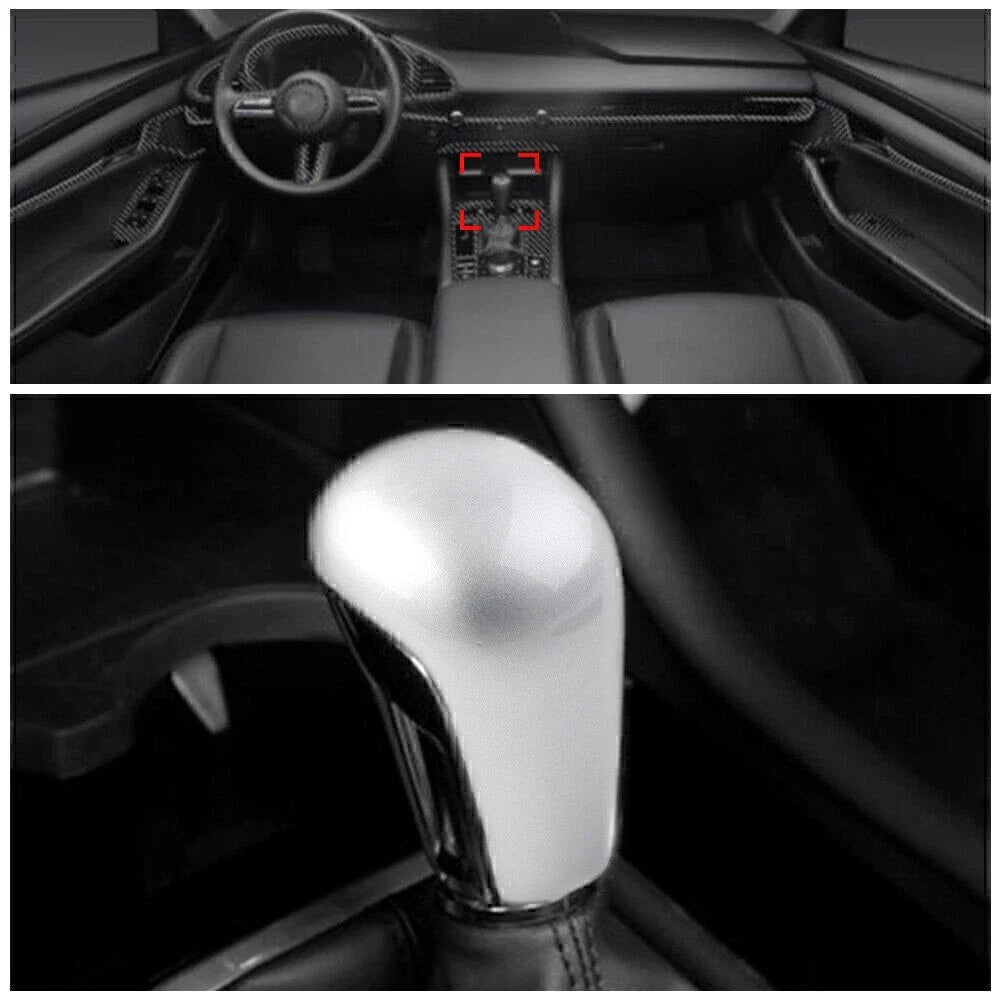 Mazda 3 Axela Silver Console Gear Shift Knob Cover Trim (2020-2021)