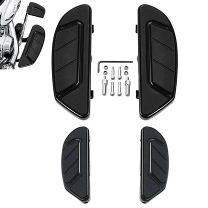 Black Driver & Passenger Footboards for Harley Touring (1986-2024)