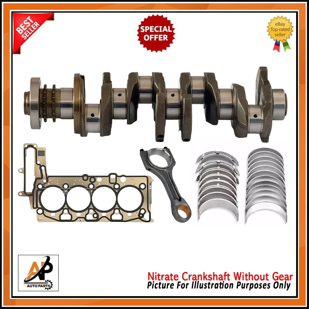 Crankshaft Heavy Duty with Engine Rebuild Kit for BMW N47D20 (2011–2018)