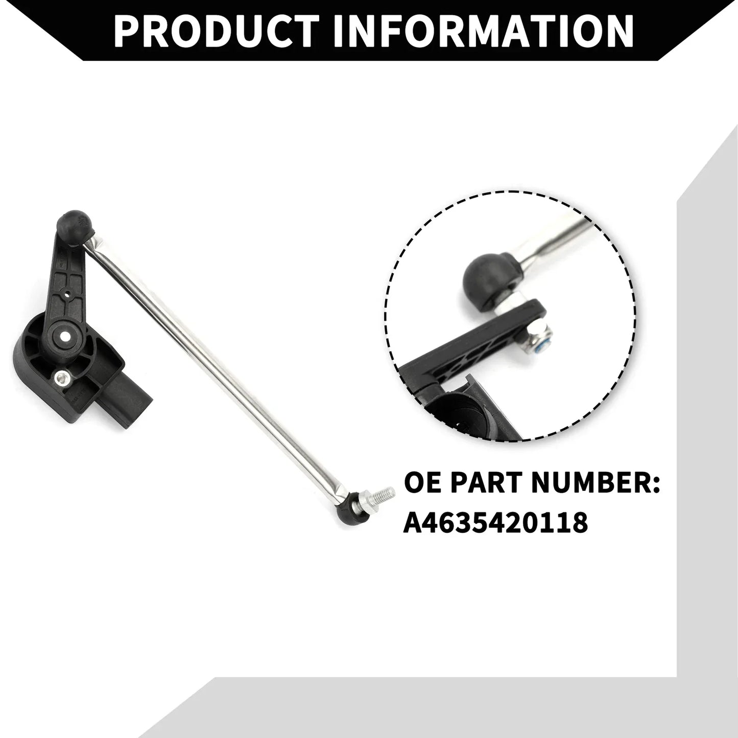 Suspension Ride Height Level Sensor for Mercedes-Benz W463 (2002-2018)