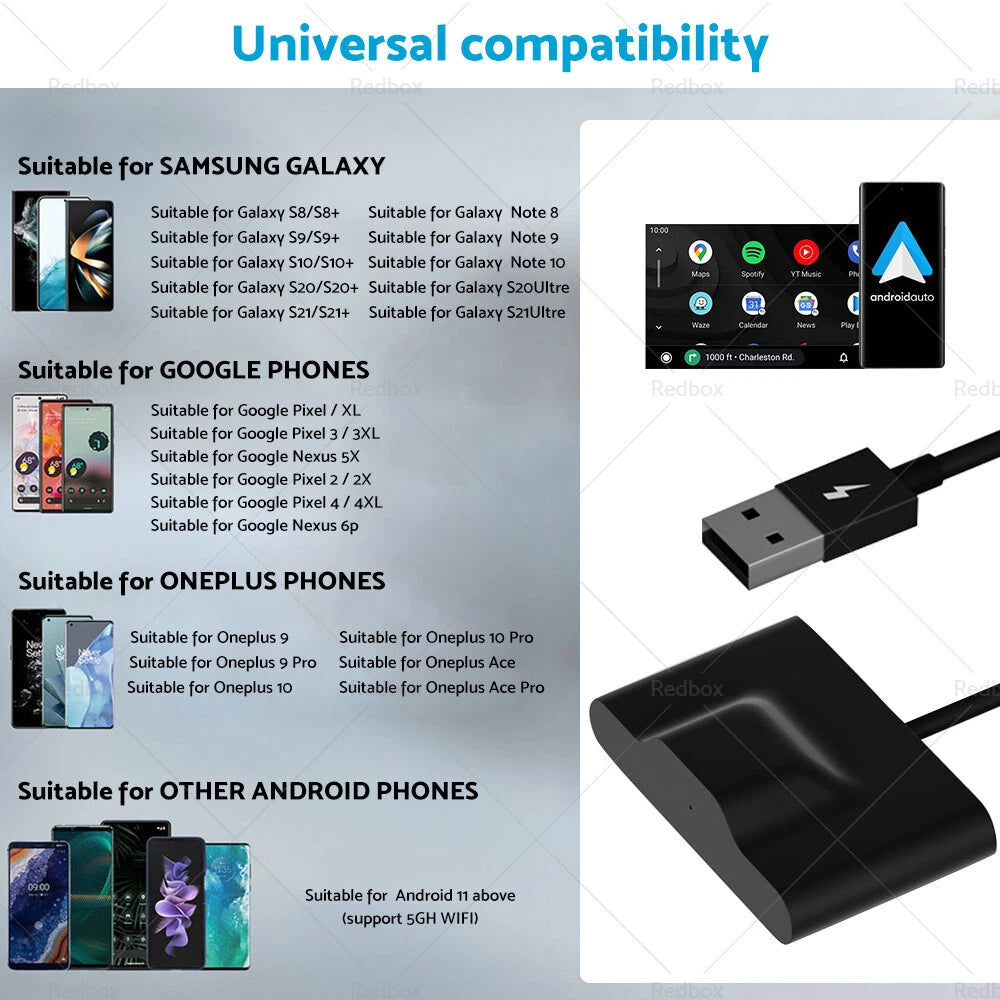 Wireless Carplay Adapter for Android Vehicles with CarPlay