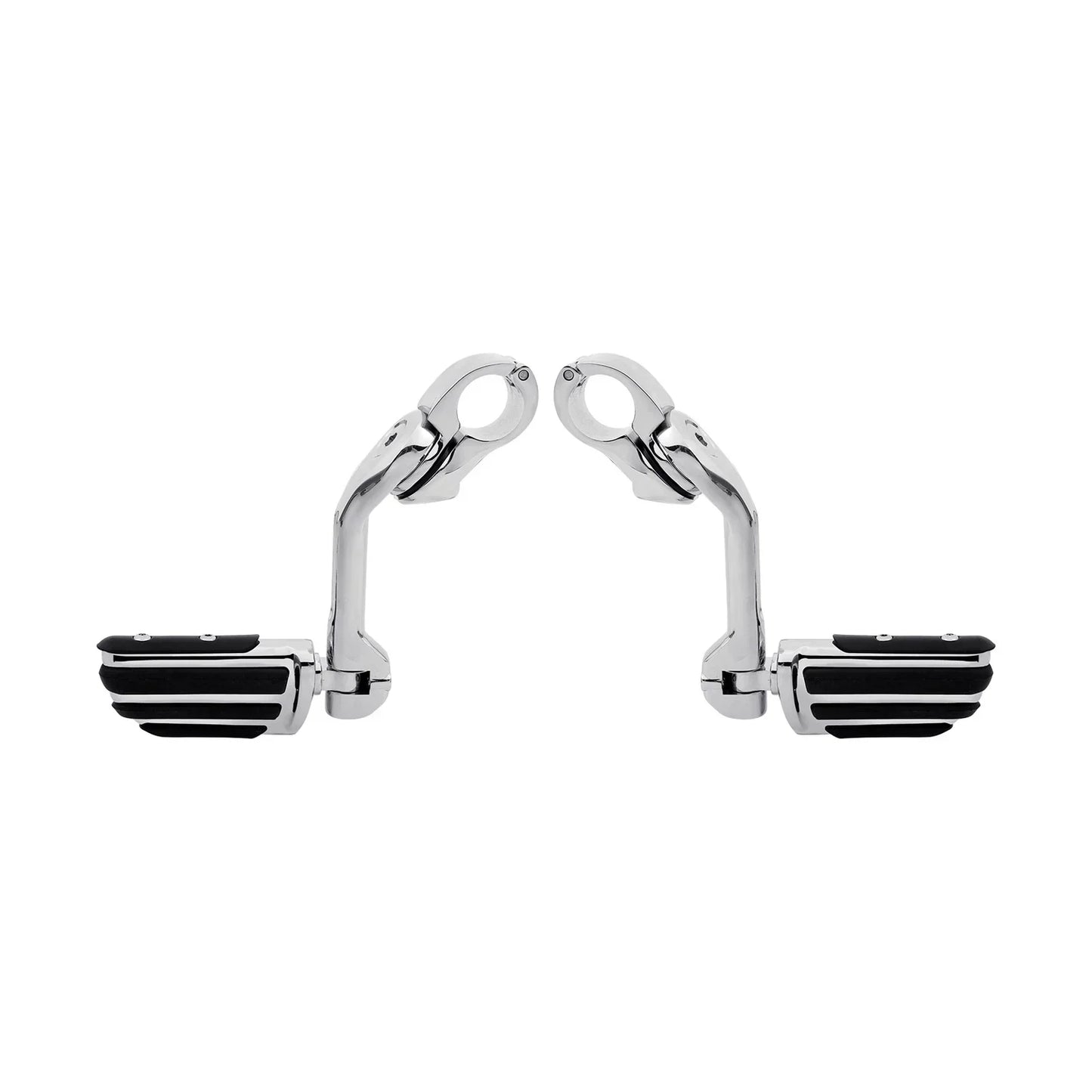 1 1/4" Long Angled Mount Highway Foot Pegs for Harley Touring Softail Sportster