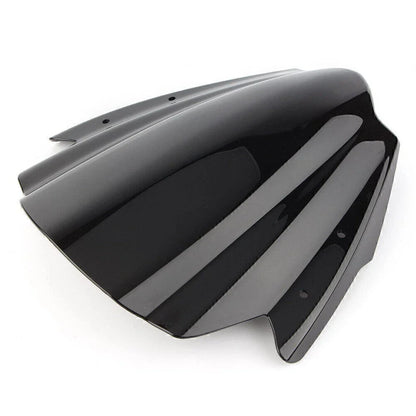Black ABS Handlebars Clamp Mount Windshield Protector for Universal Motorcycles