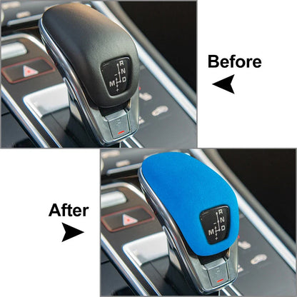 Blue Gear Shift Knob Cover Trim for Porsche Cayenne (2018-2025)