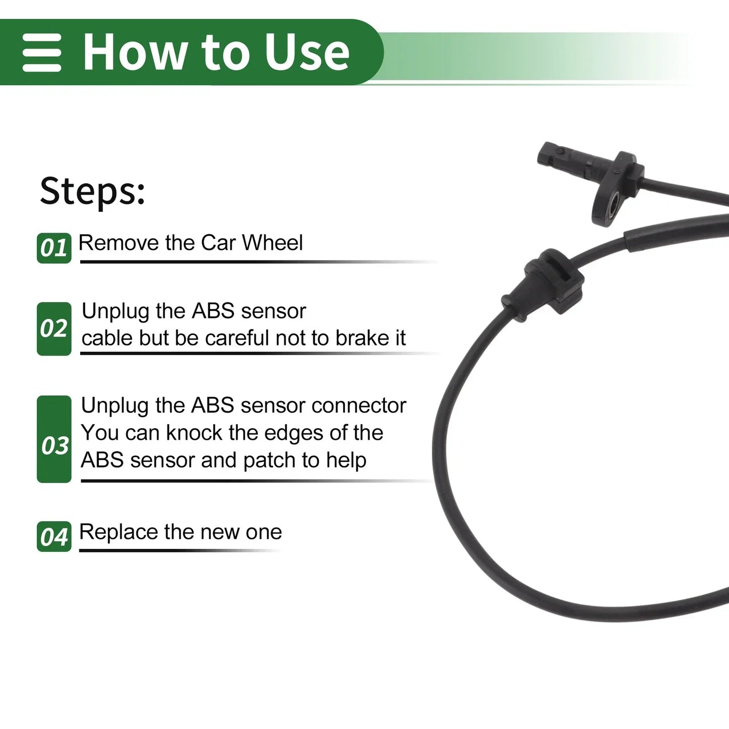 ABS Wheel Speed Sensor for Honda Vezel Front Right (2014-2023)