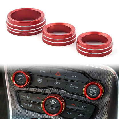 Air Conditioner Switch Knob for Dodge Challenger 2015-2024 Red