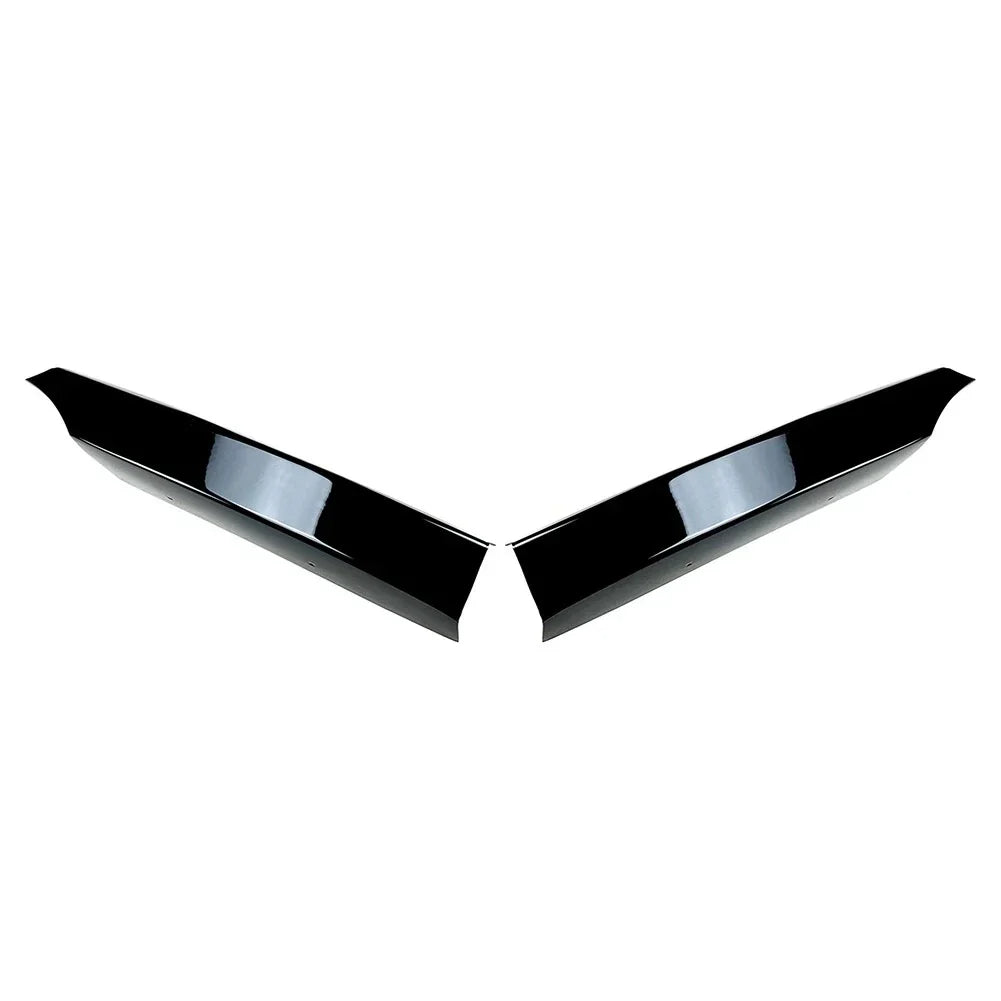 Gloss Black Front Bumper Side Spoiler Lip for BMW 1 Series E82 E88 (08-13)