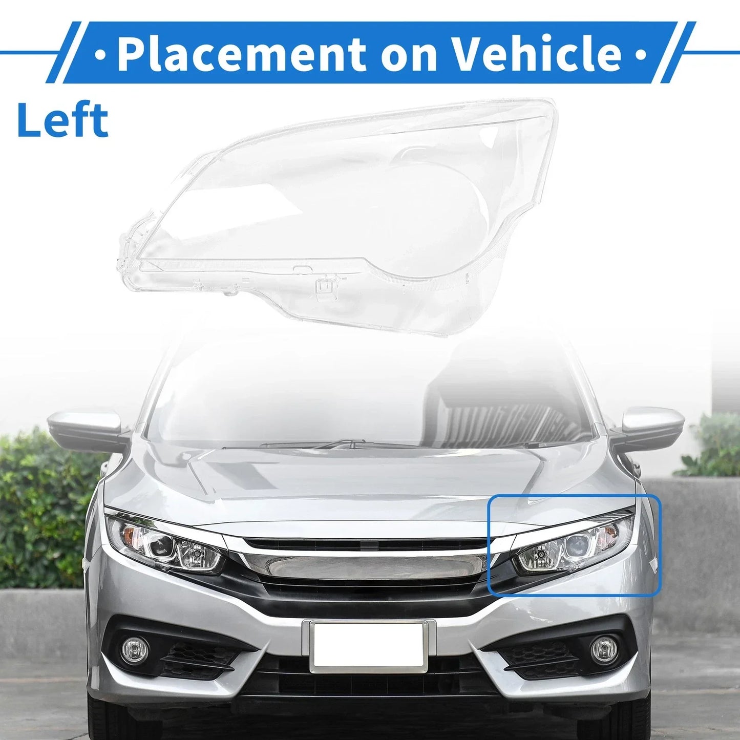 Car Front Left Headlight Lens Cover for Lexus GX460 (2010-2013)
