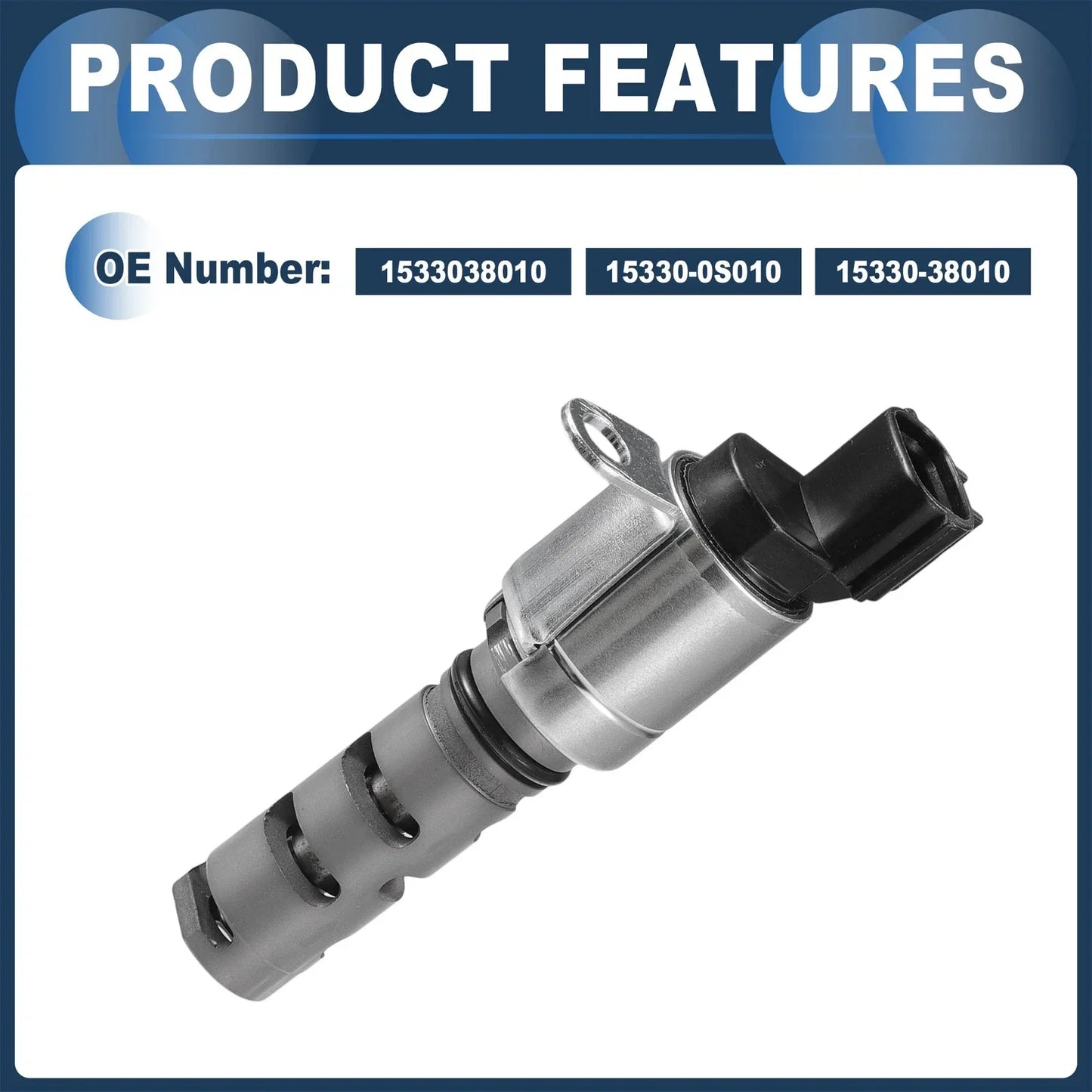 2 x Variable Valve Timing VVT Solenoids for Toyota Sequoia (2010-2012)