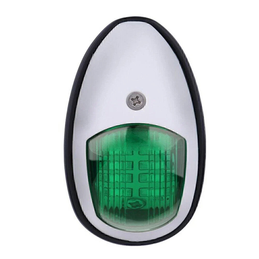 1x Waterproof 12V LED Green Navigation Light for Marine Boat Yacht