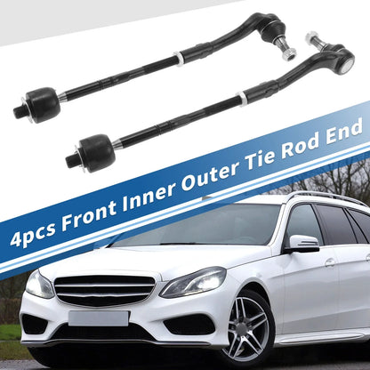 4pcs Front Inner Outer Tie Rod Ends for Mercedes-Benz C55 (2005-2006)