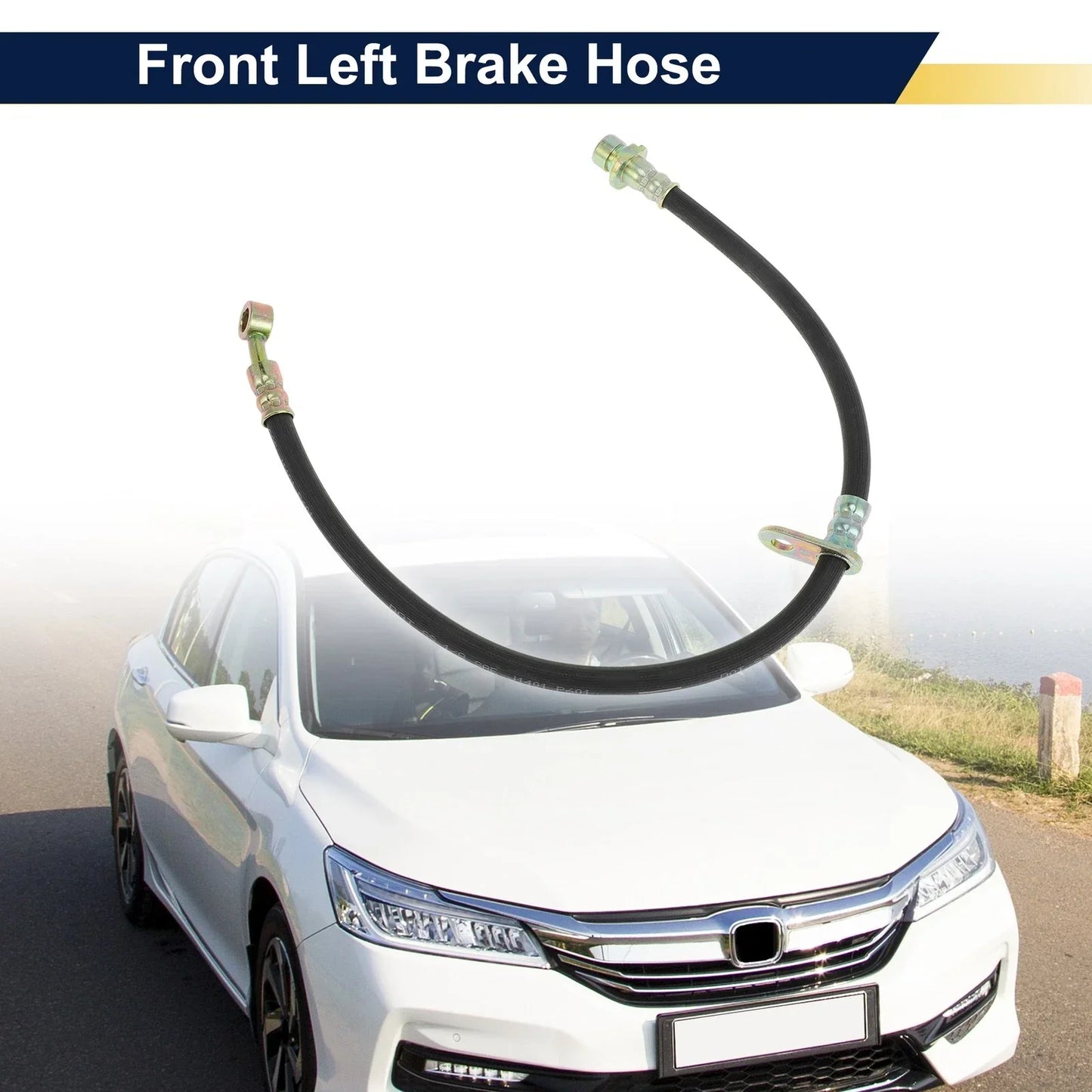 Front Left Brake Hose for Honda Accord (2013-2017) - Hydraulic Brake Line