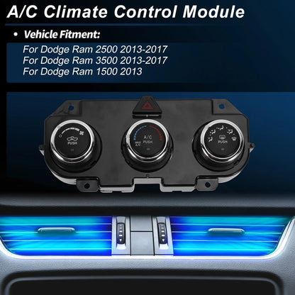 A/C Heater Climate Control Switch Module for Dodge Ram (2013-2018)