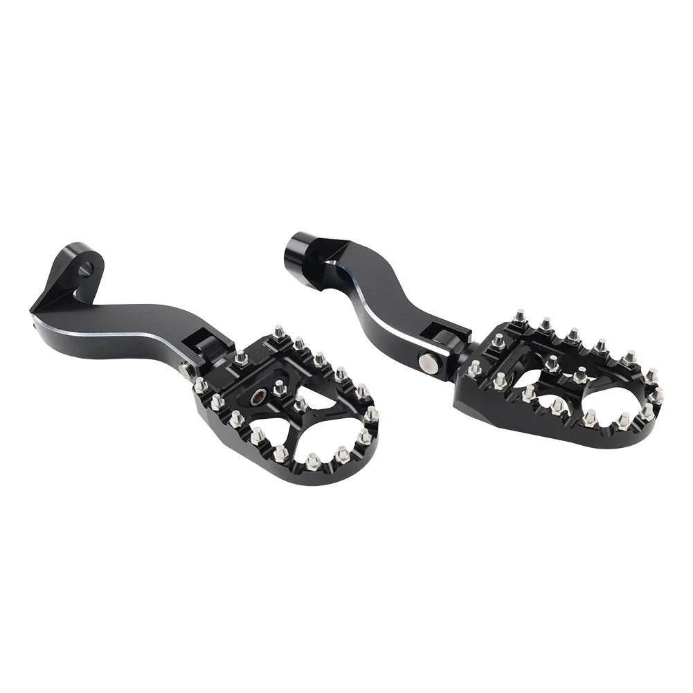 Black Rear Passenger Pedals Mount Kit for Harley Touring Electra Glide (1993-2024)