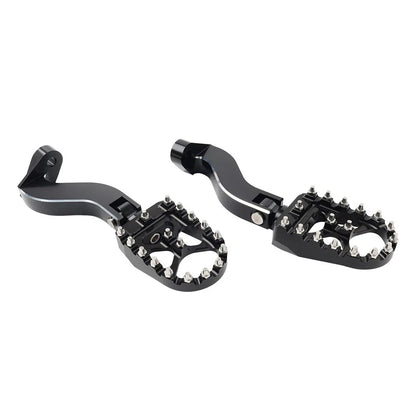 Black Rear Passenger Pedals Mount Kit for Harley Touring Electra Glide (1993-2024)