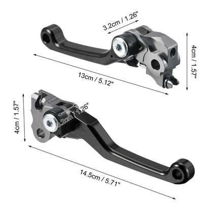Motorcycle Brake Clutch Levers 2 x for Honda CRF250R CRF450R (2007-2020) Black