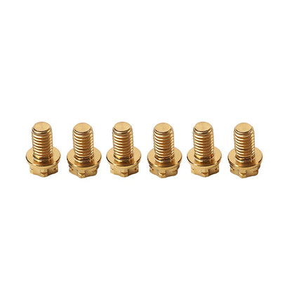 6pcs M8x35mm Titanium Torx Head Flange Screws for Motorcycle Bike