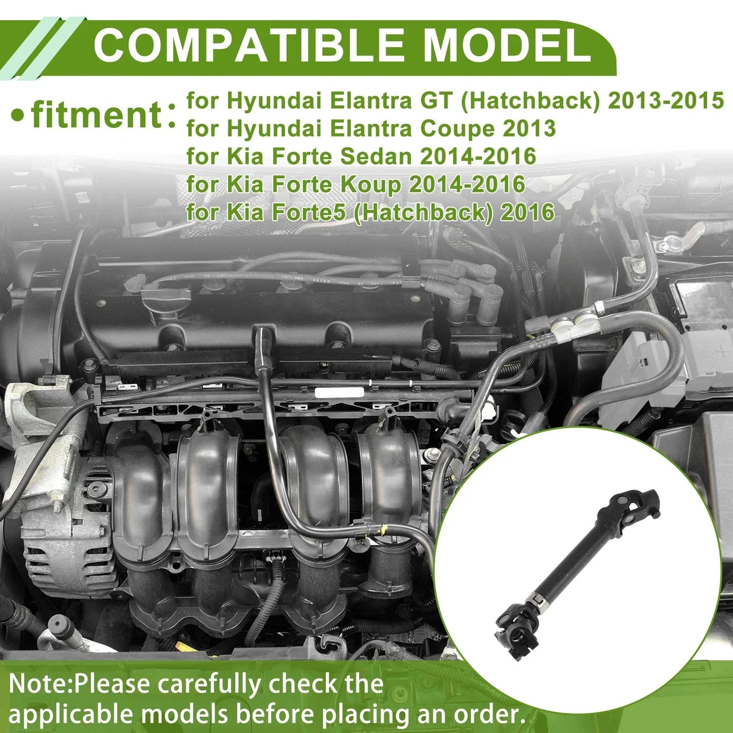 Steering Column Shaft for Hyundai Elantra GT (2013-2015)